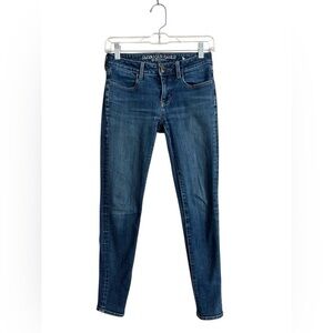 American Eagle Outfitters Super Stretch X4 Denim Jeggings Medium Wash 00 Short